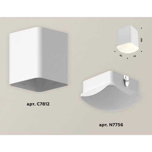 Комплект накладного светильника Ambrella Techno XS7812022