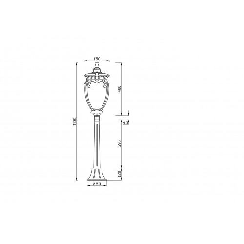 Ландшафтный светильник Maytoni Outdoor  Fleur O414FL-01BZ1