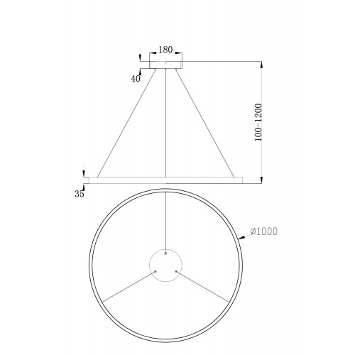 Подвесной светильник Maytoni Rim MOD058PL-L54B4K