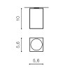 Светильник накладной Azzardo Mini Square AZ1381