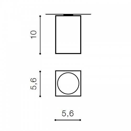 Светильник накладной Azzardo Mini Square AZ1381