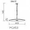 Подвесной светильник TopDecor Zeta S1 10