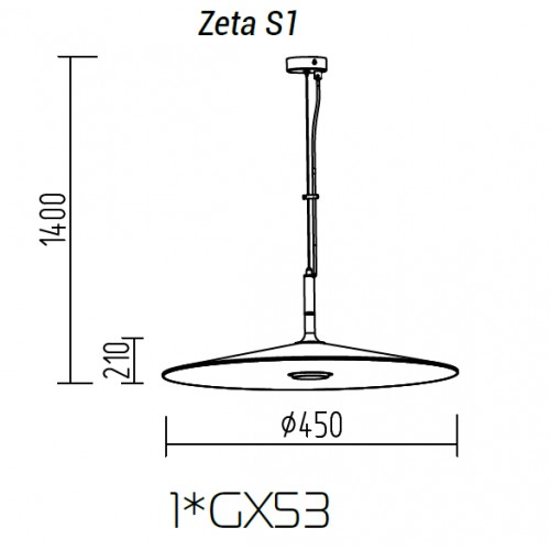 Подвесной светильник TopDecor Zeta S1 10