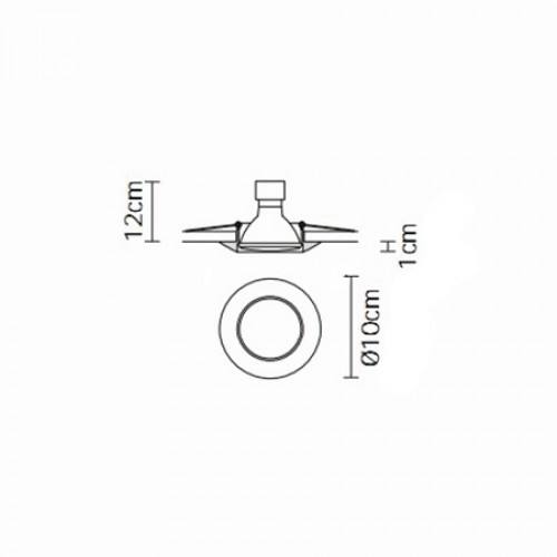 Встраиваемый светильник Fabbian Venere D55F2611