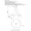 Светильник подвесной Crystal Lux CLT 015 CLT 015C6 D600 BL-GO