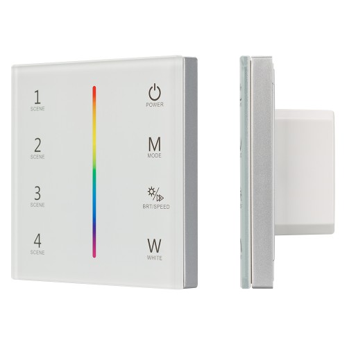 Панель Sens SMART-P22-RGBW White (12-24V, 4x3A, 2.4G) (Arlight, IP20 Пластик, 5 лет)