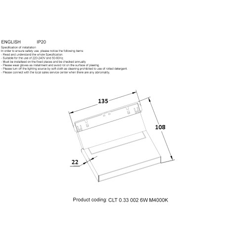 Светильник трековый магнитный Crystal Lux SPACE CLT 0.33 002 6W WH M4000K