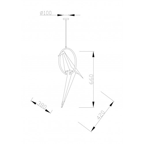 Светильник подвесной Moderli Birds V3071- 1PL