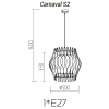 Подвесной светильник TopDecor Carnaval S2 01 02/silver