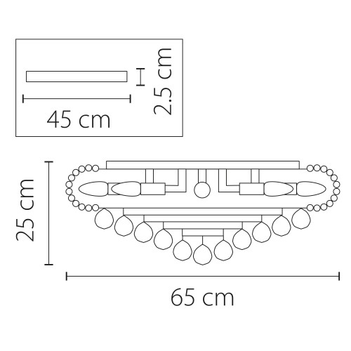 Люстра потолочная Monile 704172