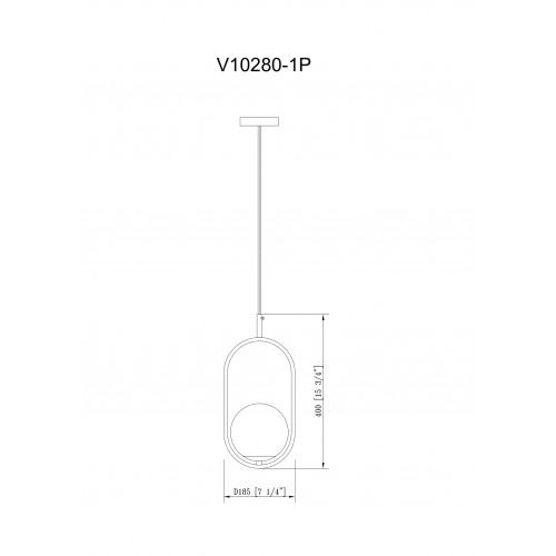 Светильник подвесной Moderli V10280-1P