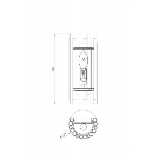 Бра Maytoni Coliseo MOD136WL-01BS