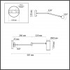 Настенный светильник Odeon Light RAZIO 4377/1W