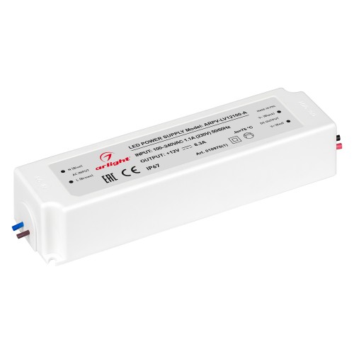 Блок питания 12V, 8.3A, 100W IP67 ARPV-LV100-A Arlight