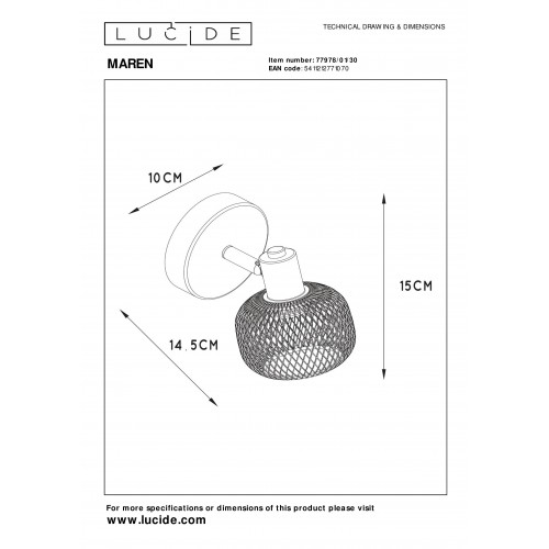 Спот Lucide MAREN 77978/01/30