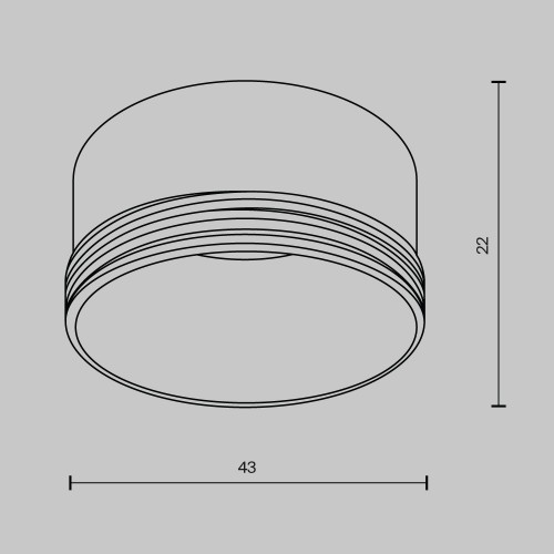 Декоративное кольцо для Focus Led Maytoni Technical RingS-5-W