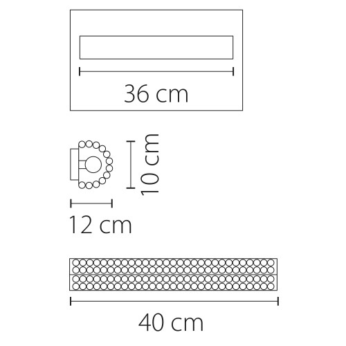 Светильник настенный Osgona Monile 704634