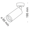 Потолочный светильник Focus C017CW-01W