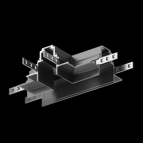 Коннектор Т-образный Gravity встраиваемый черный Maytoni Technical TRA010CT-42B