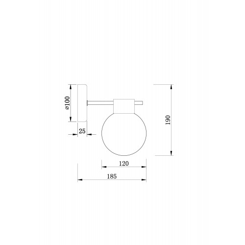 Настенный светильник (бра) Freya FR5233WL-01BS