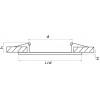 Рамка для точечного светильника Domino 214626