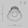 Встраиваемый светильник Technical DL034-01-06W3K-D-B