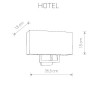 Настенный светильник HOTEL 9304