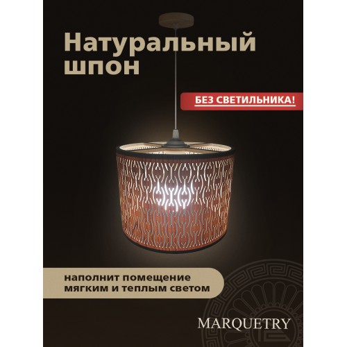 Абажур PG Marquetry ECO, Polar lights, ажурный, PG-ACeC-TN-L-BP8, дерево, шпон бука