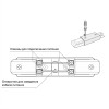 Коннектор Denkirs TR1008-BK черный