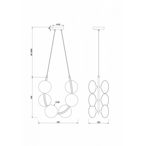 Люстра Freya Loft Perlina FR4005PL-06B2