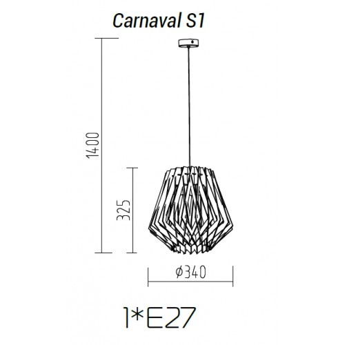 Подвесной светильник TopDecor Carnaval S1