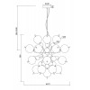 Подвесной светильник Maytoni Bolla MOD133PL-06BS