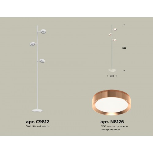 Комплект напольного поворотного светильника Ambrella TRADITIONAL XB XB9812153