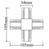 Соединитель X-образный (однофазный) Crystal Lux CLT 0.211 09 WH