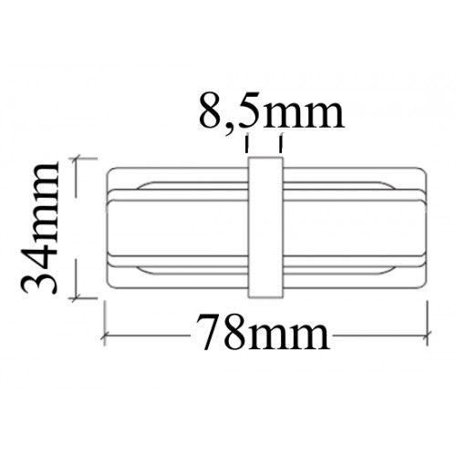 Соединитель линейный (однофазный) Crystal Lux CLT 0.211 06 BL