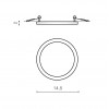 Светильник встраиваемый Azzardo Slim 15 Round 12W AZ2841