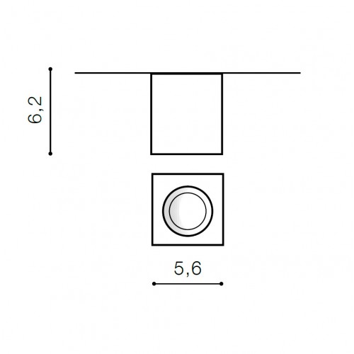 Светильник накладной Azzardo Nano Square 5W AZ2786