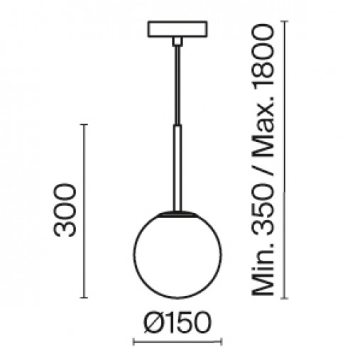 Подвесной светильник Maytoni Modern Basic form MOD321PL-01B