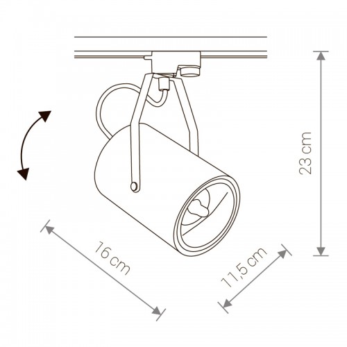 Светильник для трековой системы Nowodvorski PROFILE BIT 9018