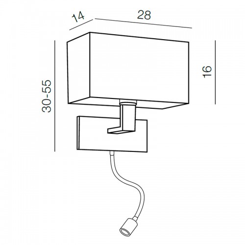 Бра Azzardo Martens wall LED AZ1526