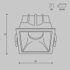 Встраиваемый светильник Technical DL043-01-10W3K-D-SQ-WB