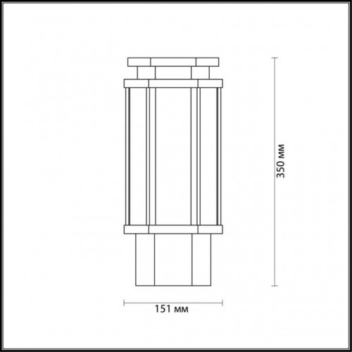 Уличный светильник на столб Odeon Light Gino 4048/1B