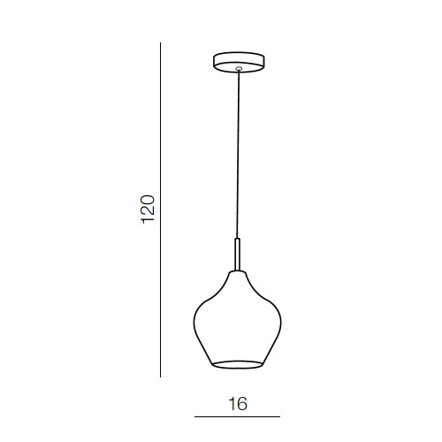 Светильник подвесной Azzardo Amber milano 1 AZ2148