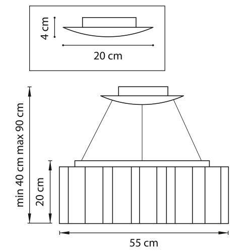 Люстра подвесная Nubi legno 802165