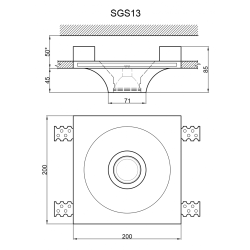 Гипсовый светильник Artpole SGS13