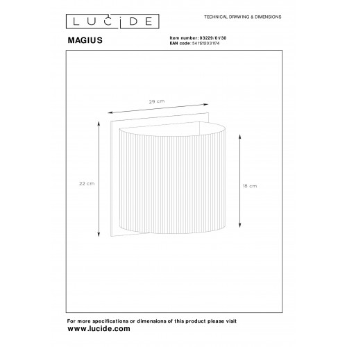 Бра Lucide MAGIUS 03229/01/30
