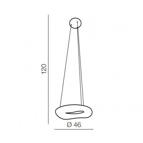 Светильник подвесной Azzardo Donut Pendant 46 CCT AZ2672