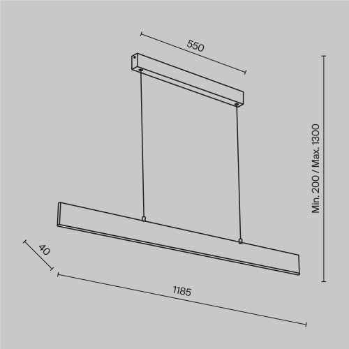 Подвесной светильник Maytoni Step P010PL-L30W4K