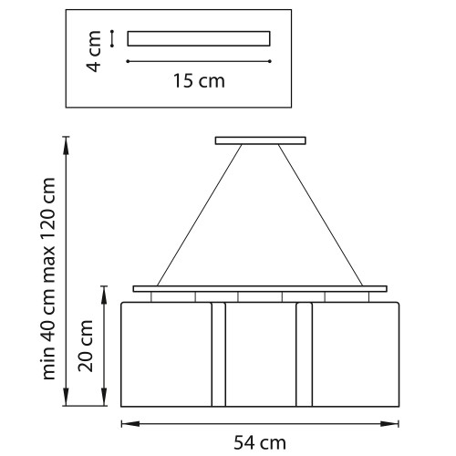 Люстра подвесная Nubi legno 802135