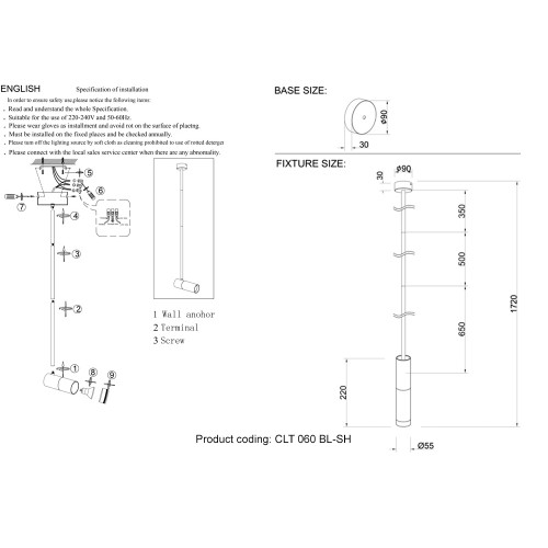 Декоративное кольцо Crystal Lux CLT 060_02 BL-SH